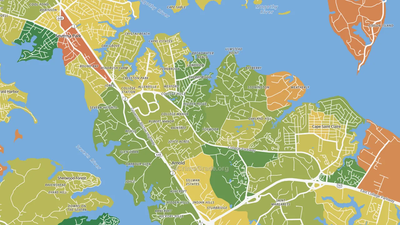 21012, MD Arson Crime Rates and Maps | CrimeGrade.org