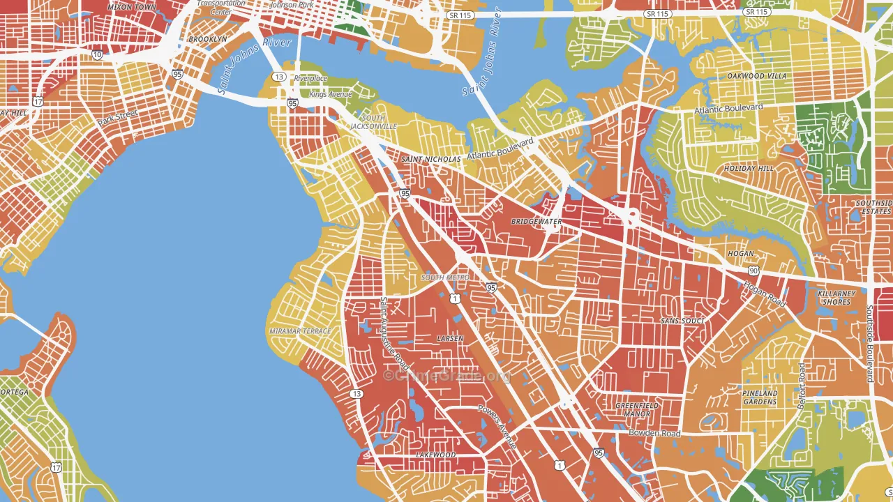 32207, FL Arson Crime Rates and Maps | CrimeGrade.org