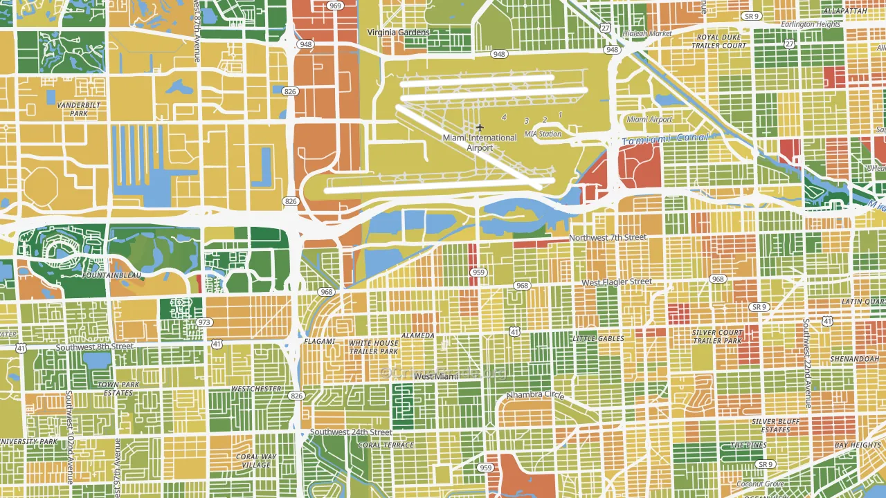 Map 33126 Rates and Maps | CrimeGrade.org