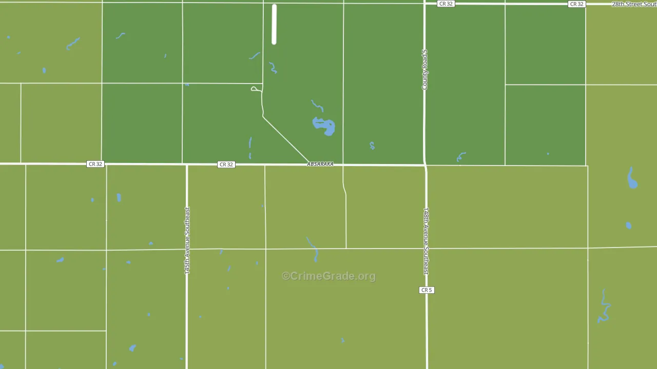 Absaraka, ND Map of Arson Rates