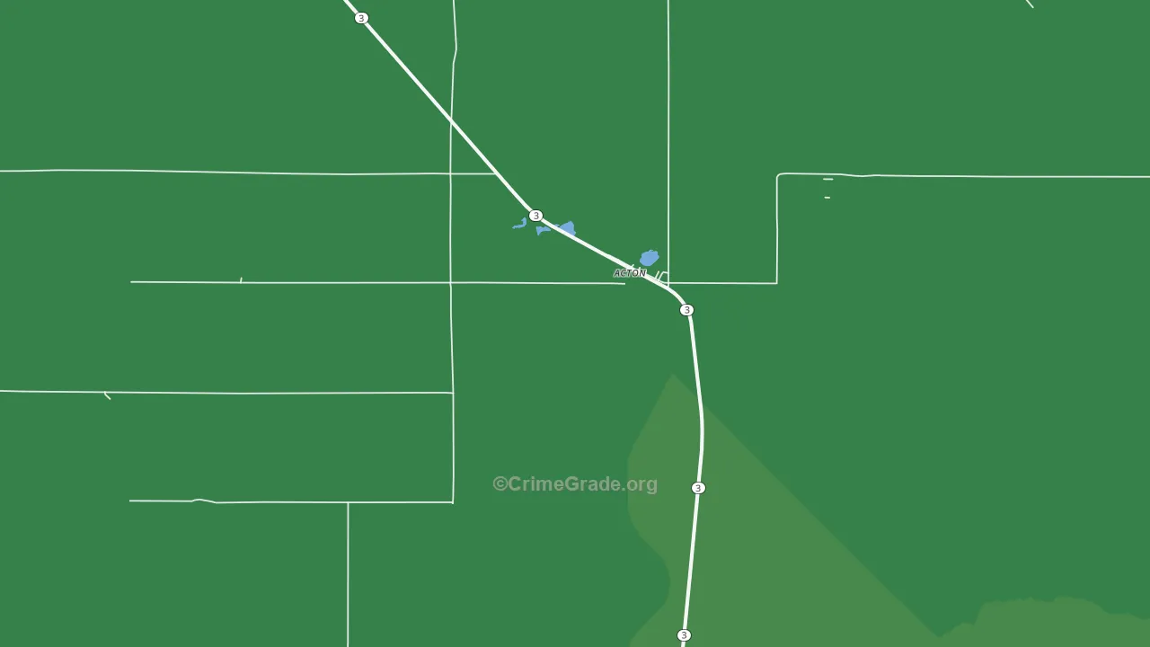 Acton, MT Map of Arson Rates