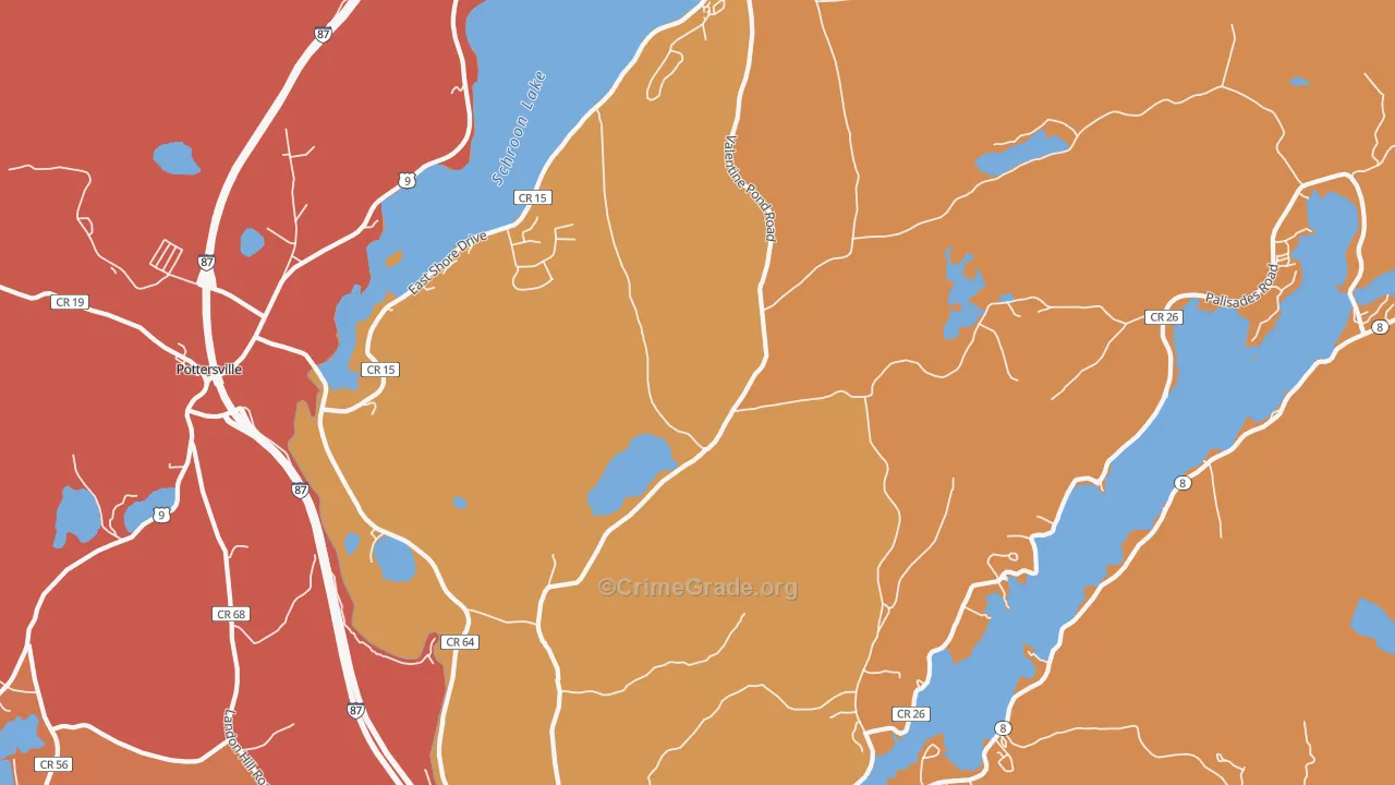 Adirondack, NY Map of Arson Rates