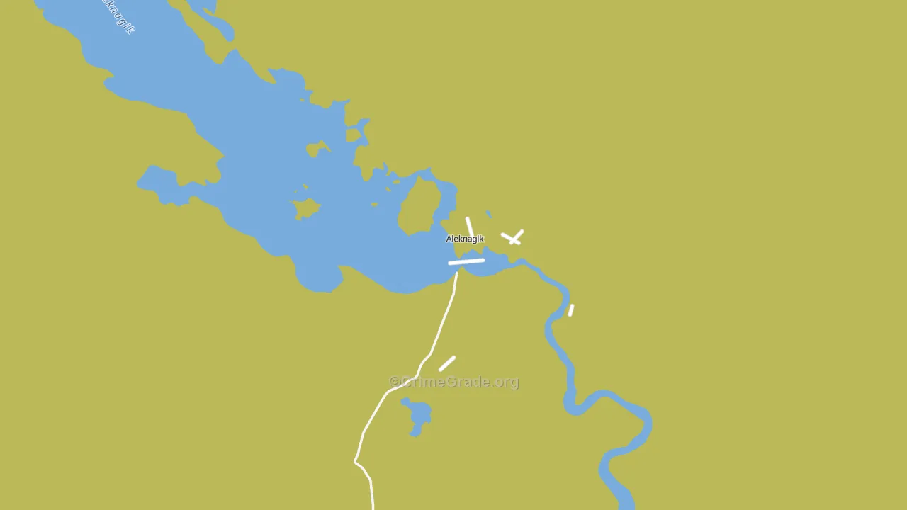 Aleknagik, AK Map of Arson Rates