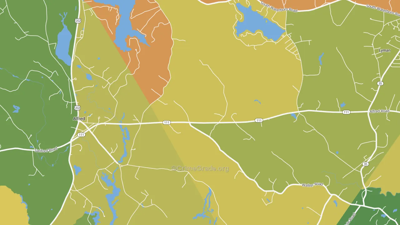Alfred Mills, ME Map of Arson Rates