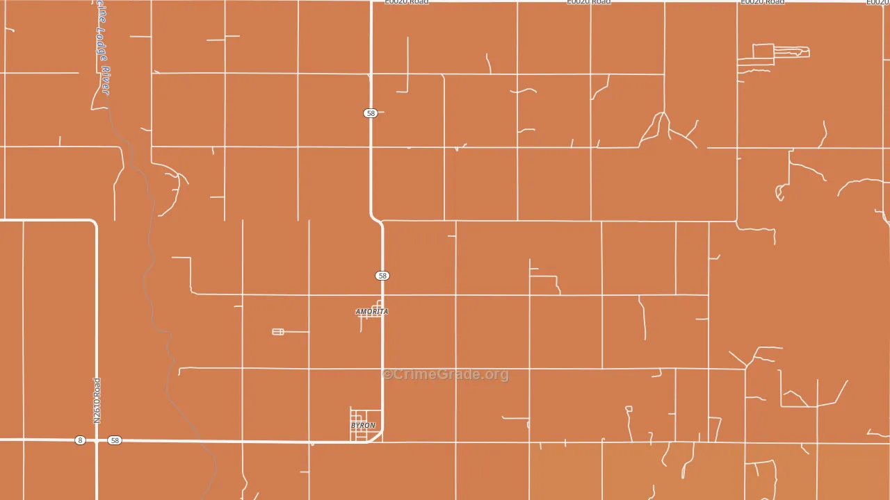Amorita, OK Map of Arson Rates