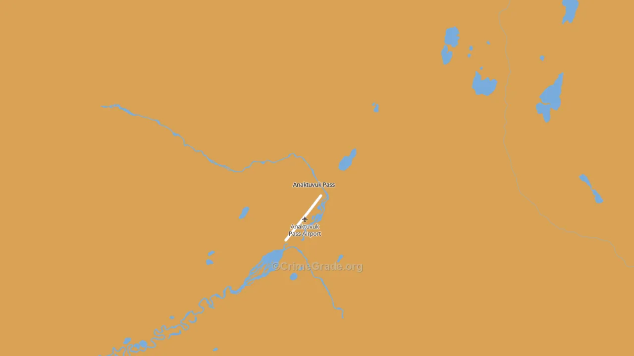 Anaktuvuk Pass, AK Map of Arson Rates