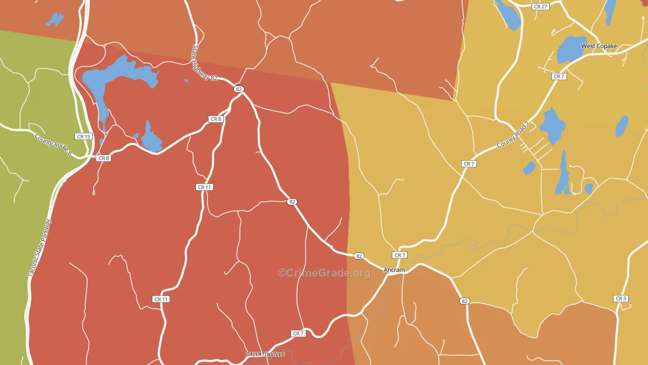 Ancram, NY Map of Arson Rates