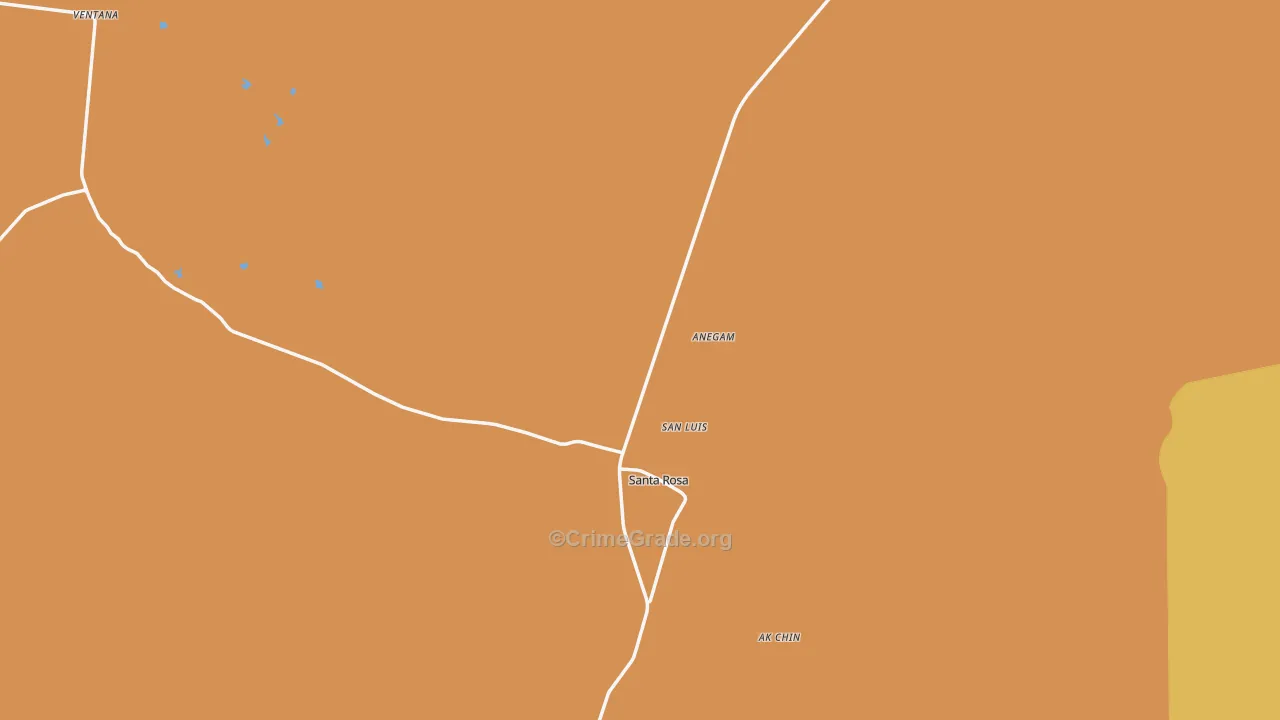 Anegam, AZ Map of Arson Rates