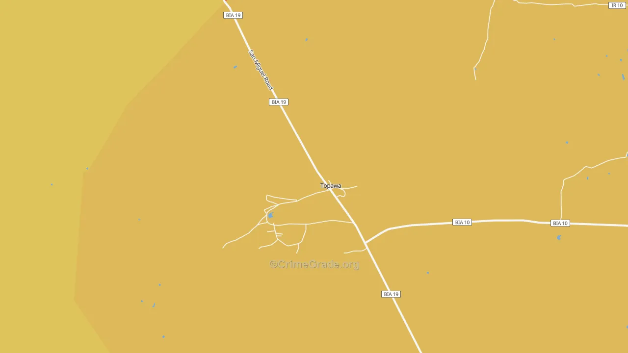 Artesa, AZ Map of Arson Rates