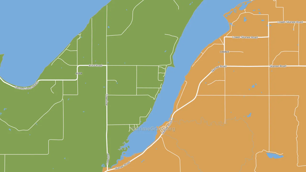 Aura, MI Map of Arson Rates