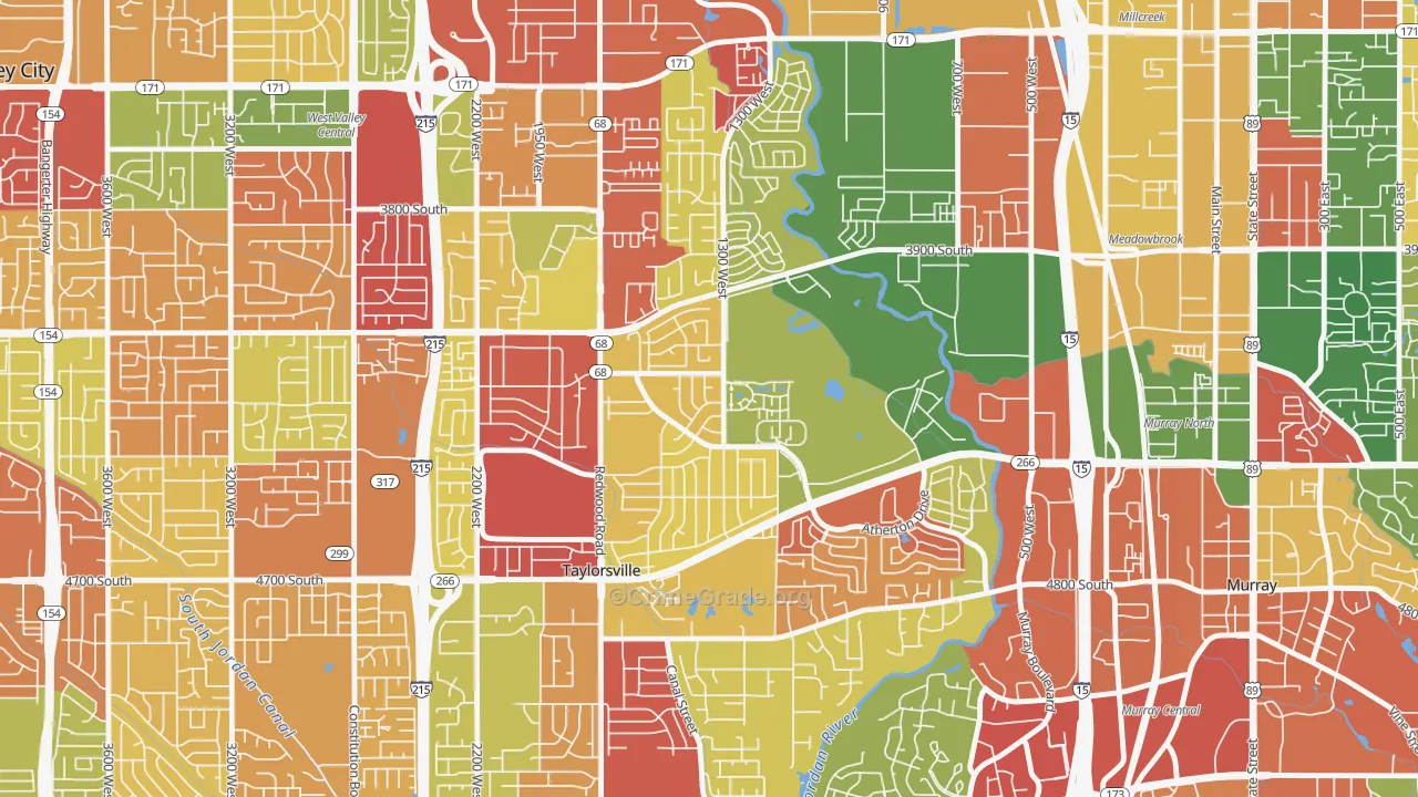Barrington Park, Taylorsville, UT Map of Arson Rates