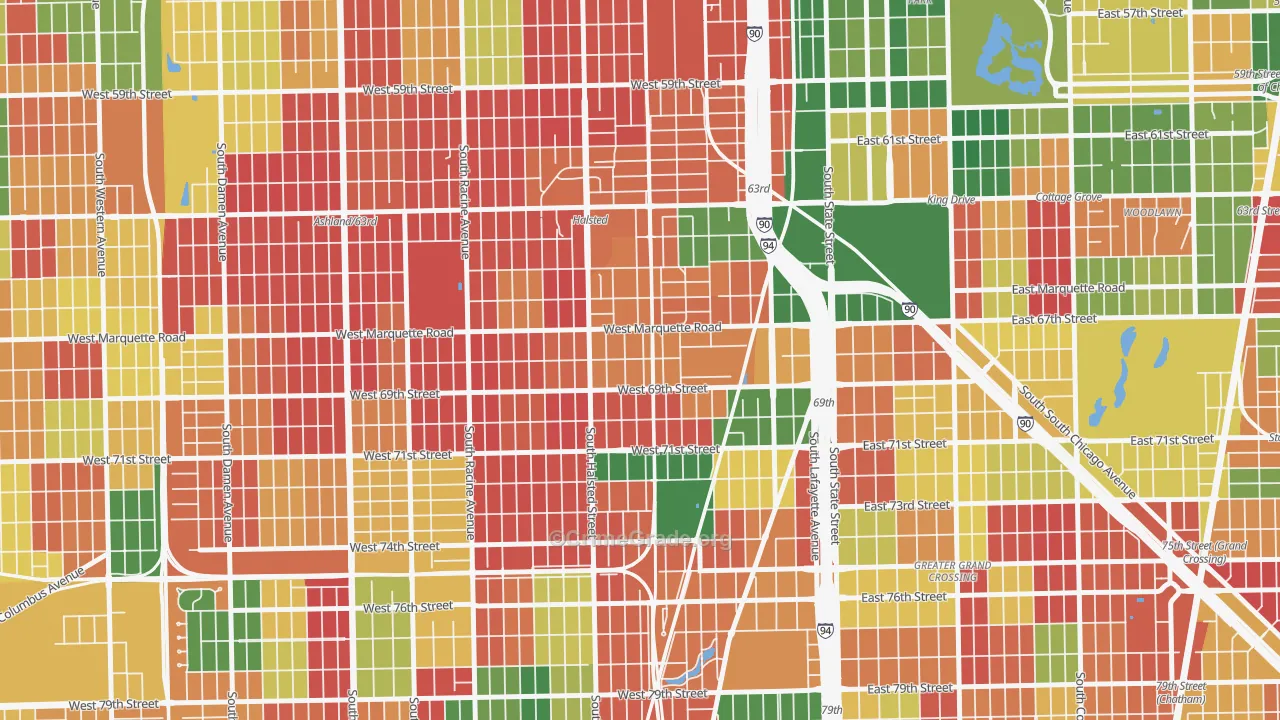 Becks Park, Chicago, IL Map of Arson Rates