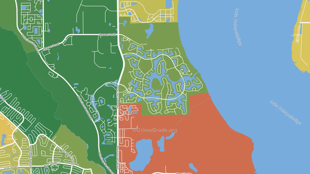 Bellalago, Kissimmee, FL Map of Arson Rates