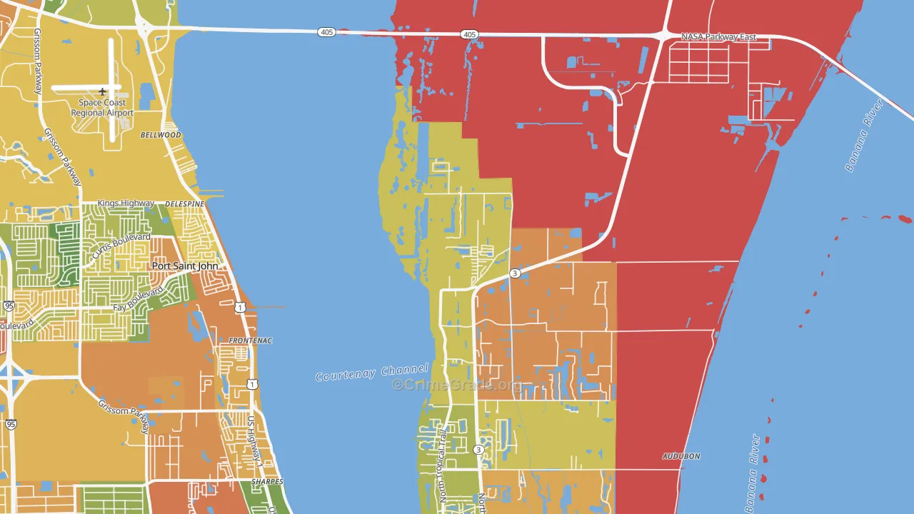 Bellwood, FL Map of Arson Rates