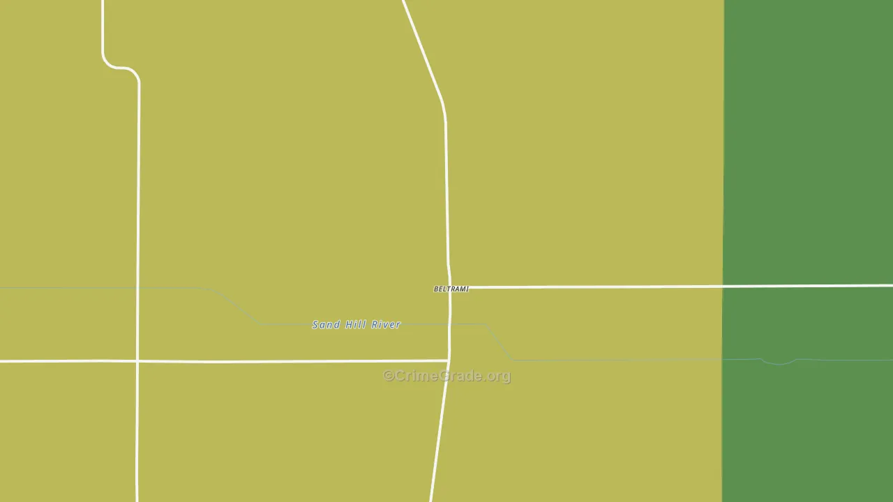 Beltrami, MN Map of Arson Rates