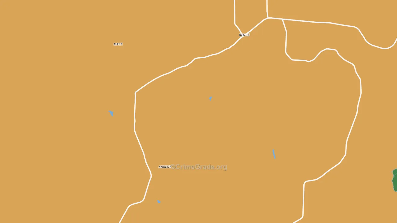 Benge, WA Map of Arson Rates