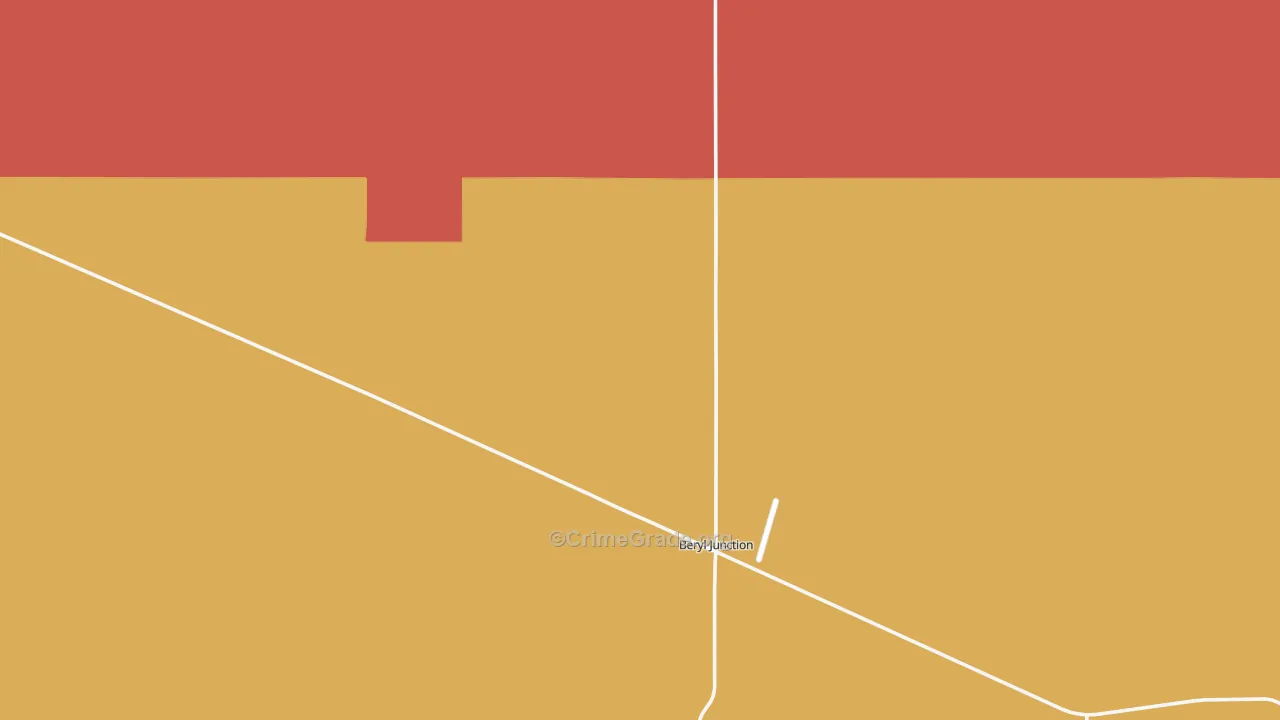 Beryl, UT Map of Arson Rates