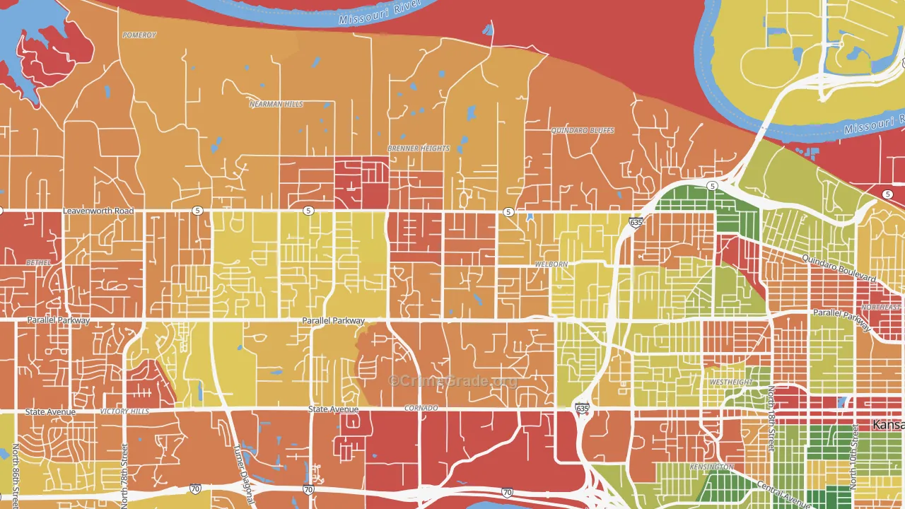 Bethel Welborn, Kansas City, KS Map of Arson Rates
