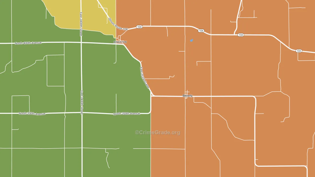 Beverly, IL Map of Arson Rates