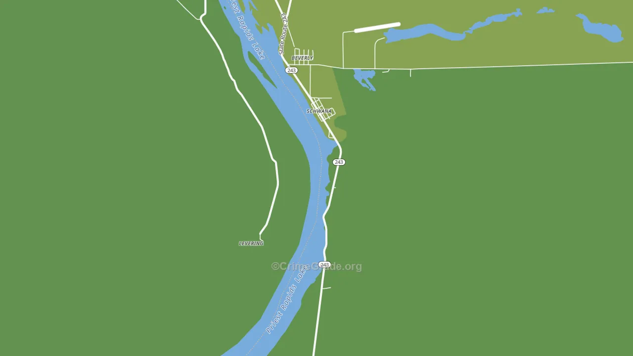 Beverly, WA Map of Arson Rates