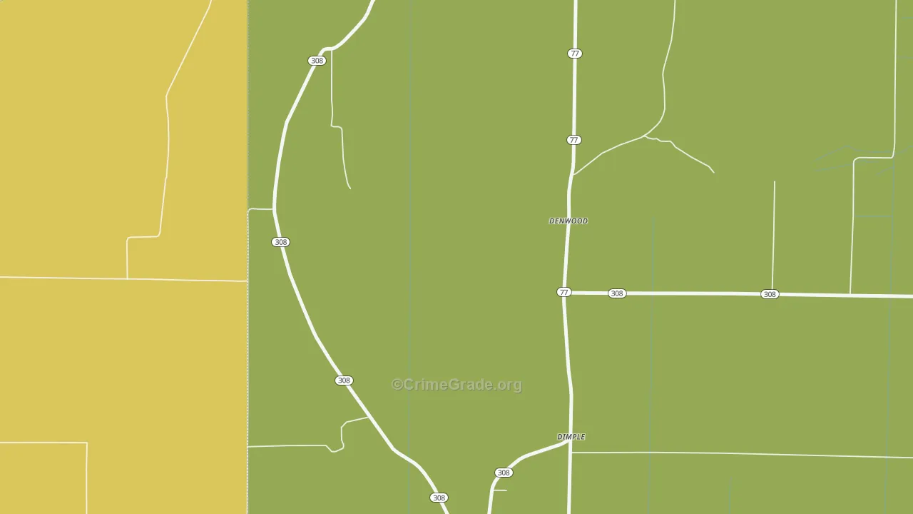 Birdsong, AR Map of Arson Rates
