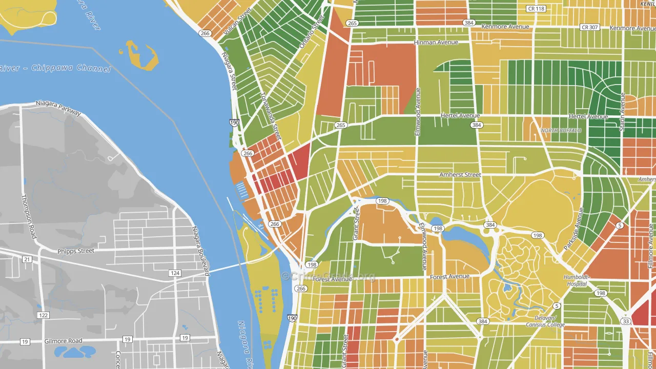 Black Rock, Buffalo, NY Map of Arson Rates