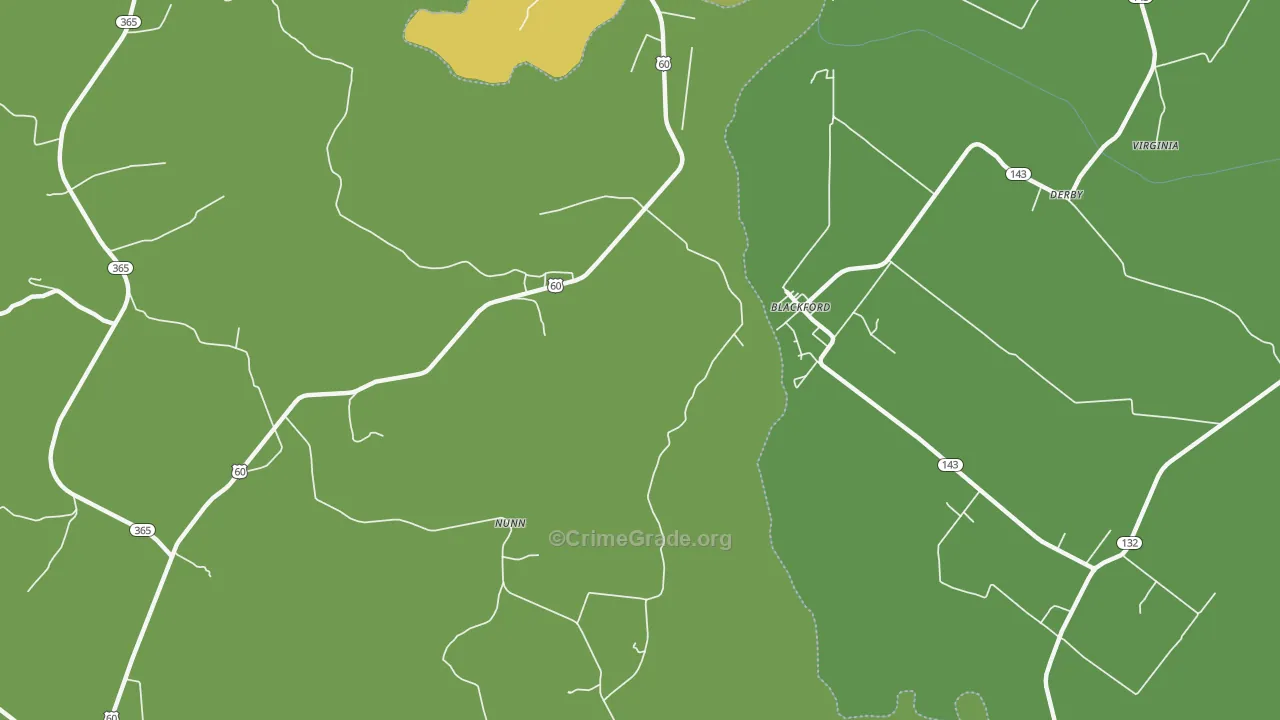 Blackford, KY Map of Arson Rates