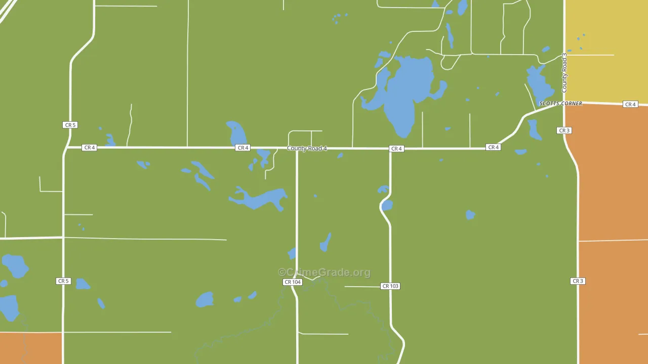 Blackhoof, MN Map of Arson Rates