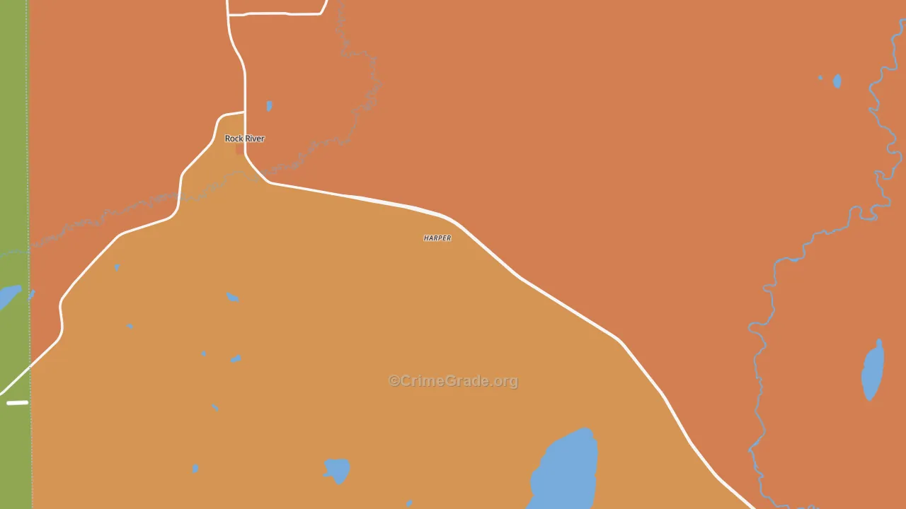 Bosler, WY Map of Arson Rates
