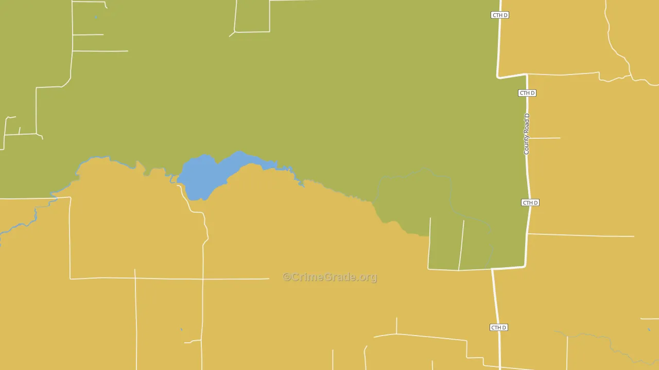 Brantwood, WI Map of Arson Rates