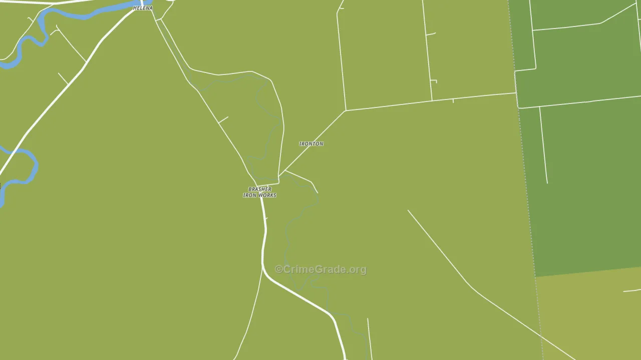 Brasher Iron Works, NY Map of Arson Rates