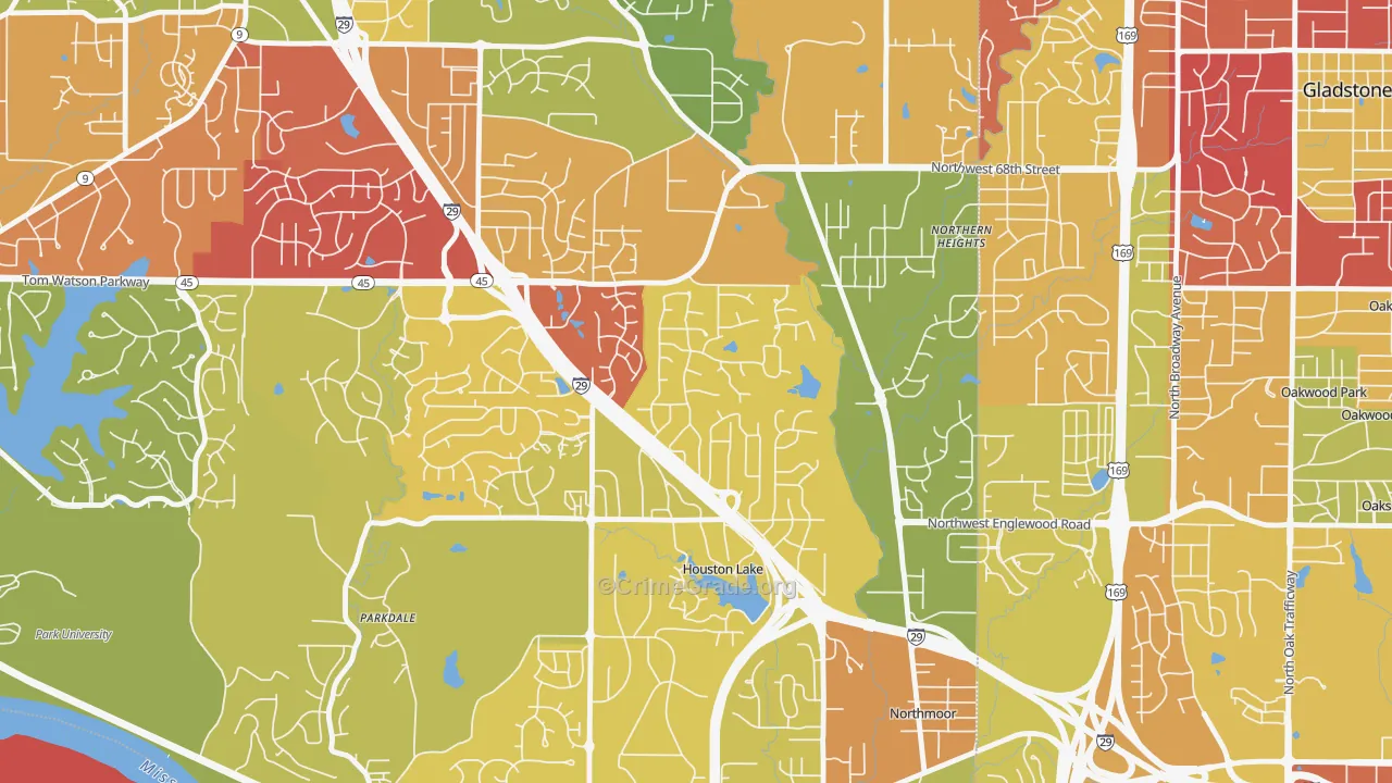 Breen Hills, Kansas City, MO Map of Arson Rates