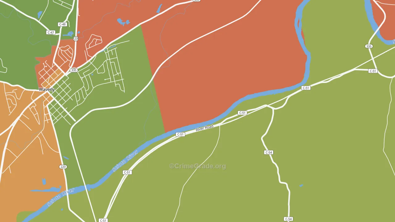 Bristol Village, OH Map of Arson Rates
