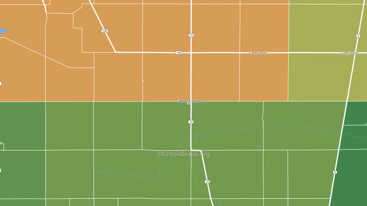 Brokensword, OH Map of Arson Rates