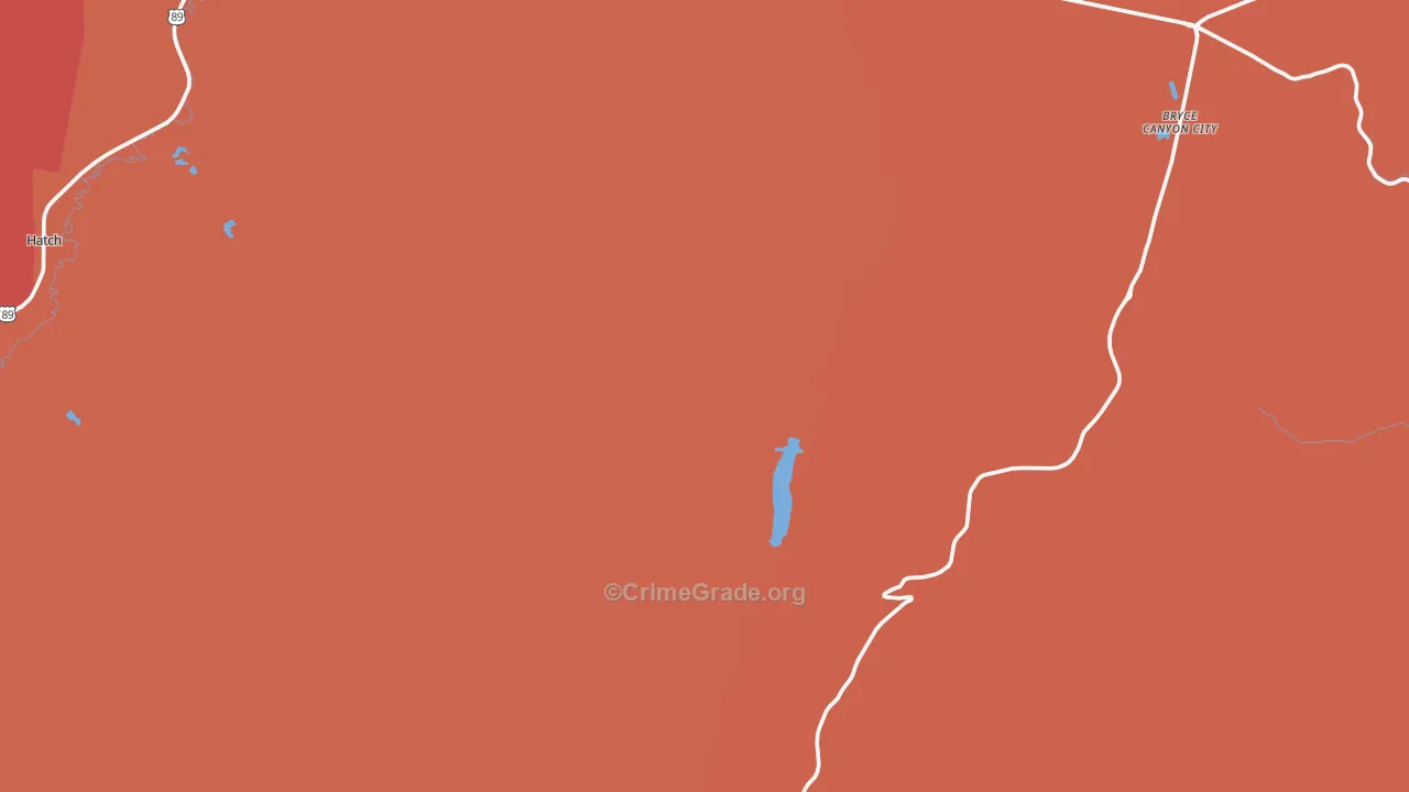 Bryce, UT Map of Arson Rates