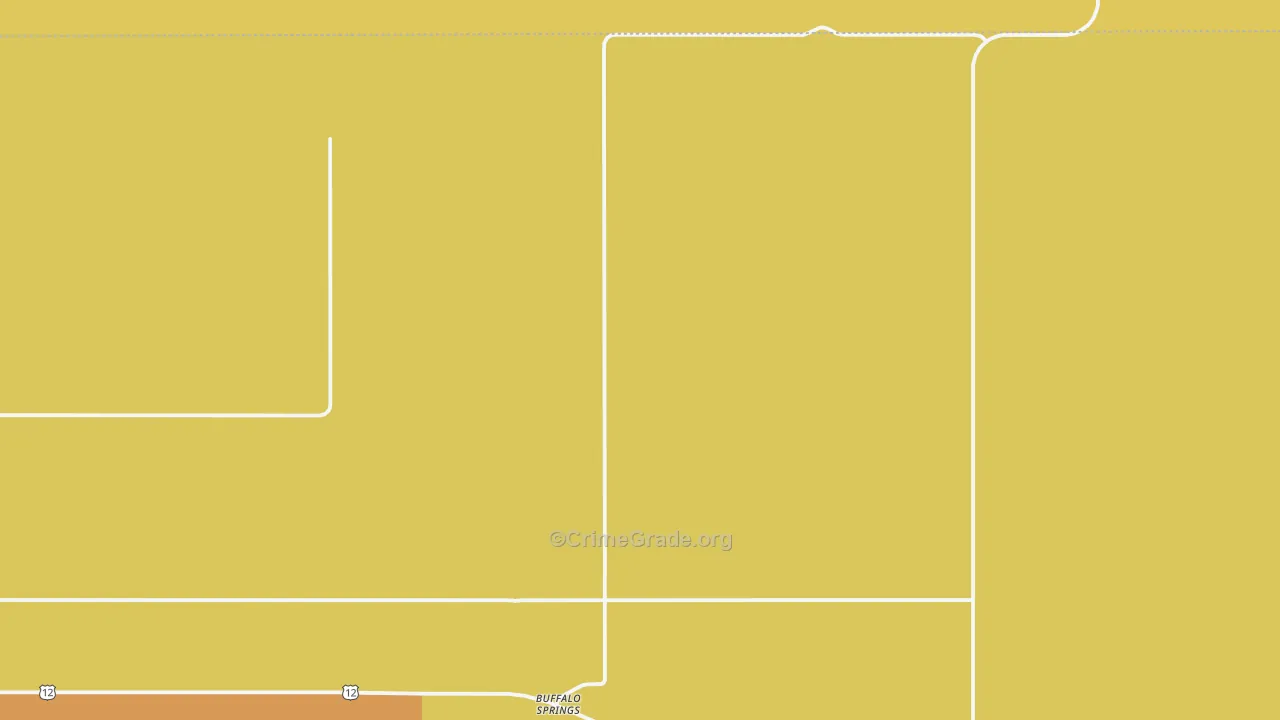 Buffalo Springs, ND Map of Arson Rates
