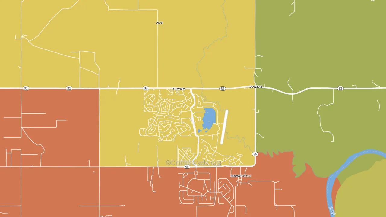 Burneyville, OK Map of Arson Rates