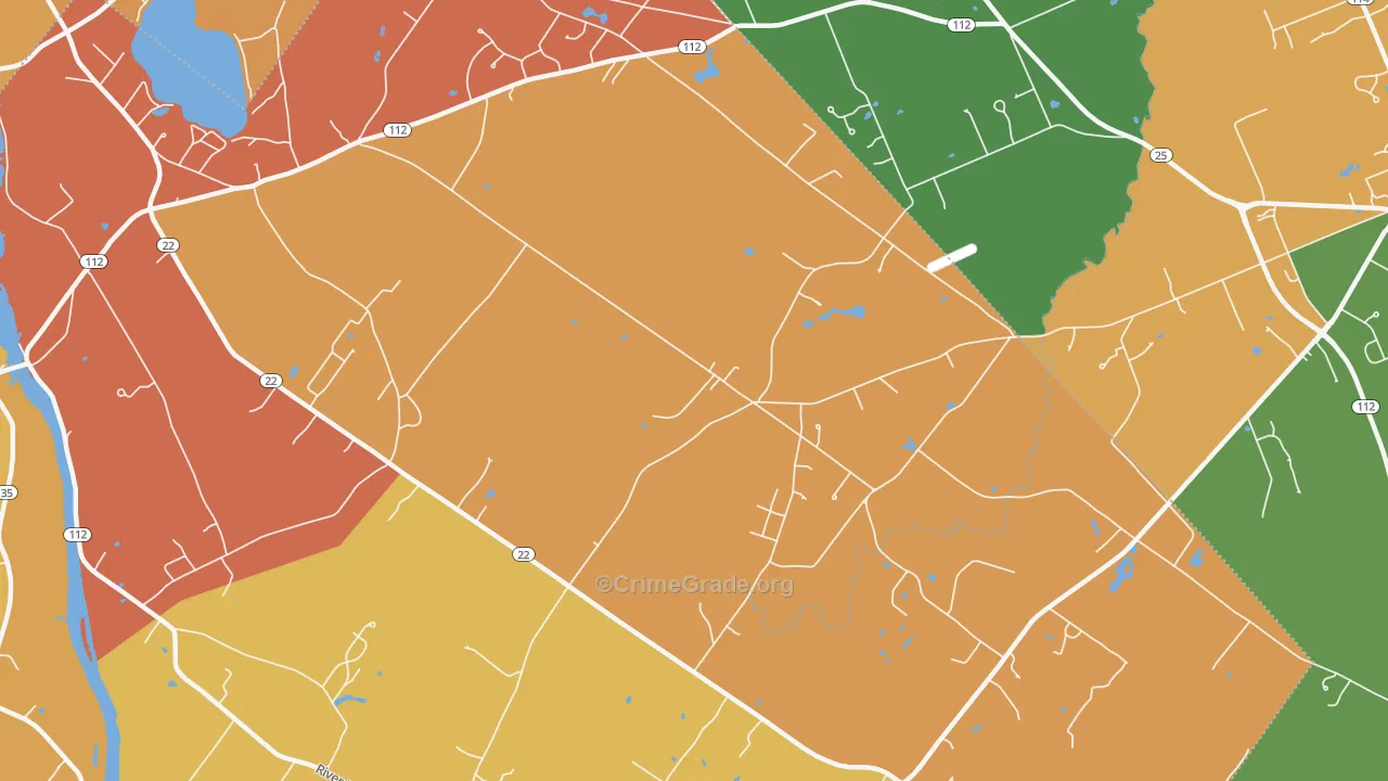 Buxton Center, ME Map of Arson Rates