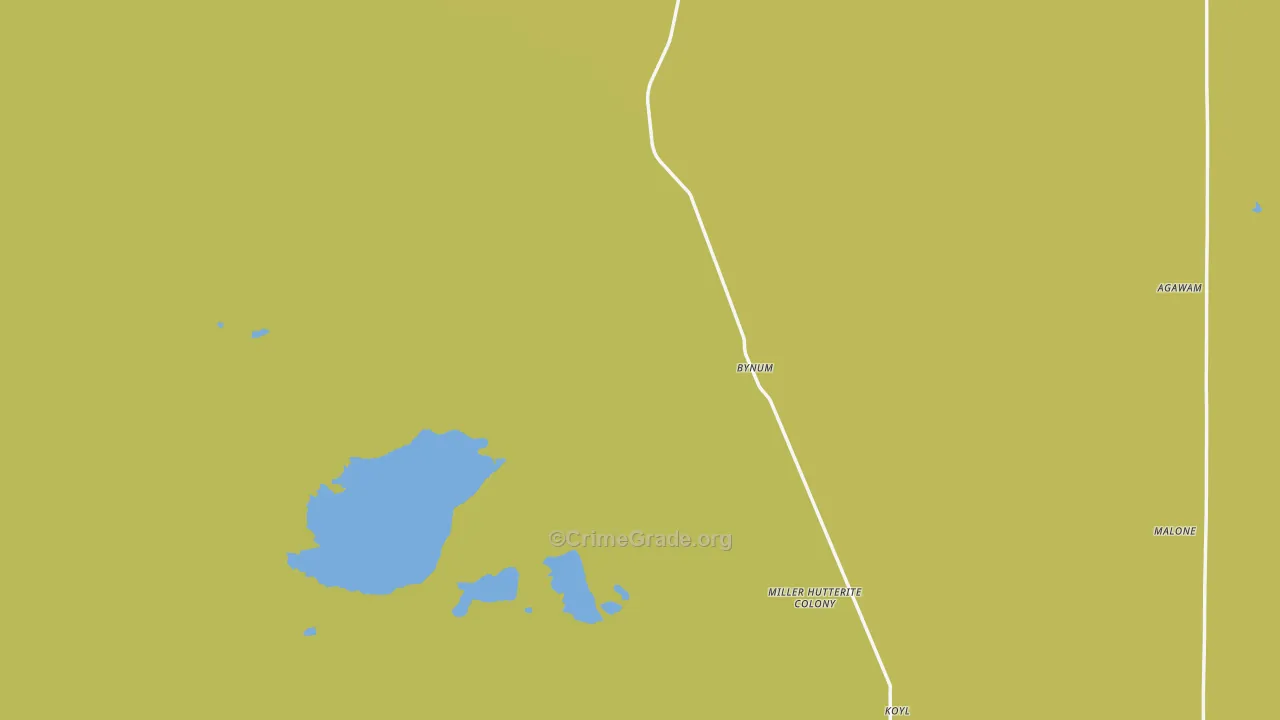 Bynum, MT Map of Arson Rates