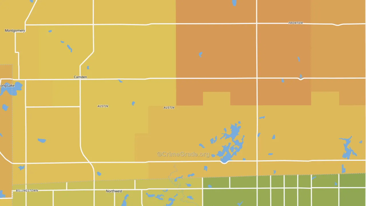 Camden, MI Map of Arson Rates