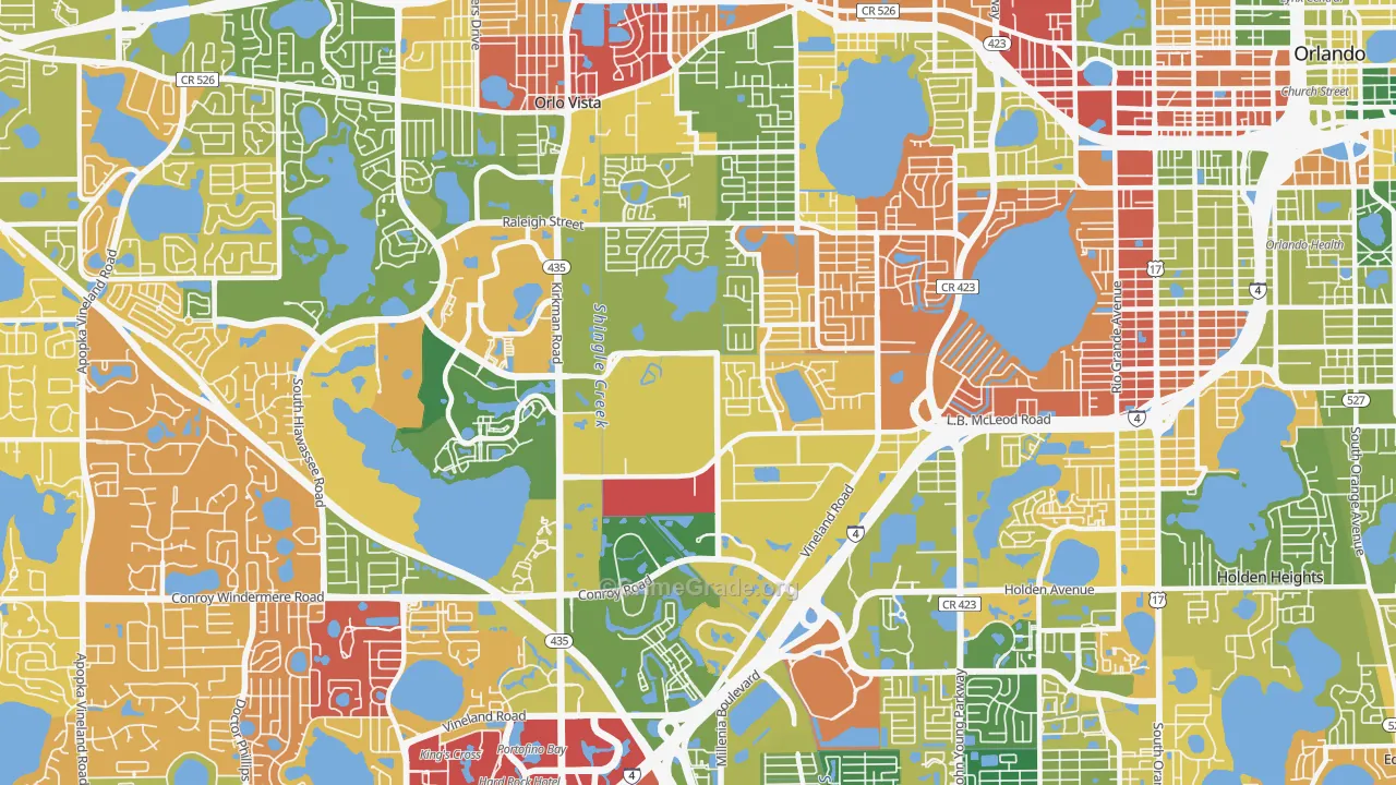 Camellia Gardens, Orlando, FL Map of Arson Rates