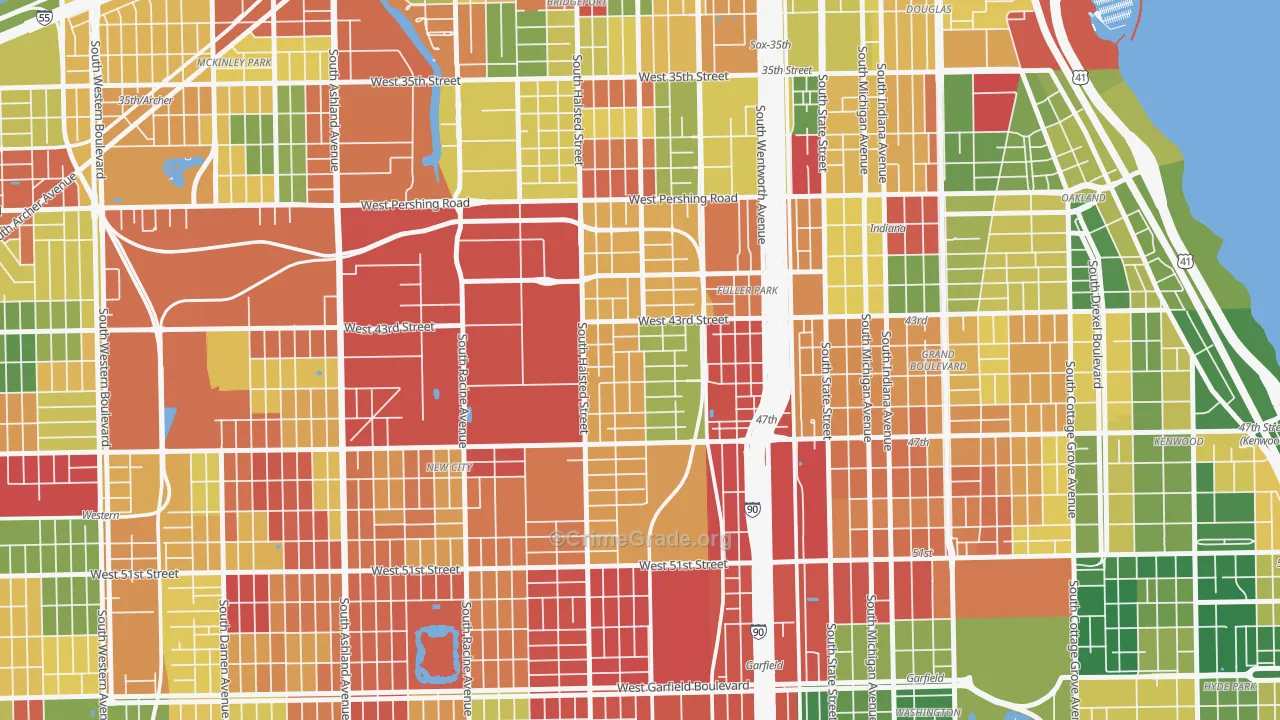 Canaryville, Chicago, IL Map of Arson Rates
