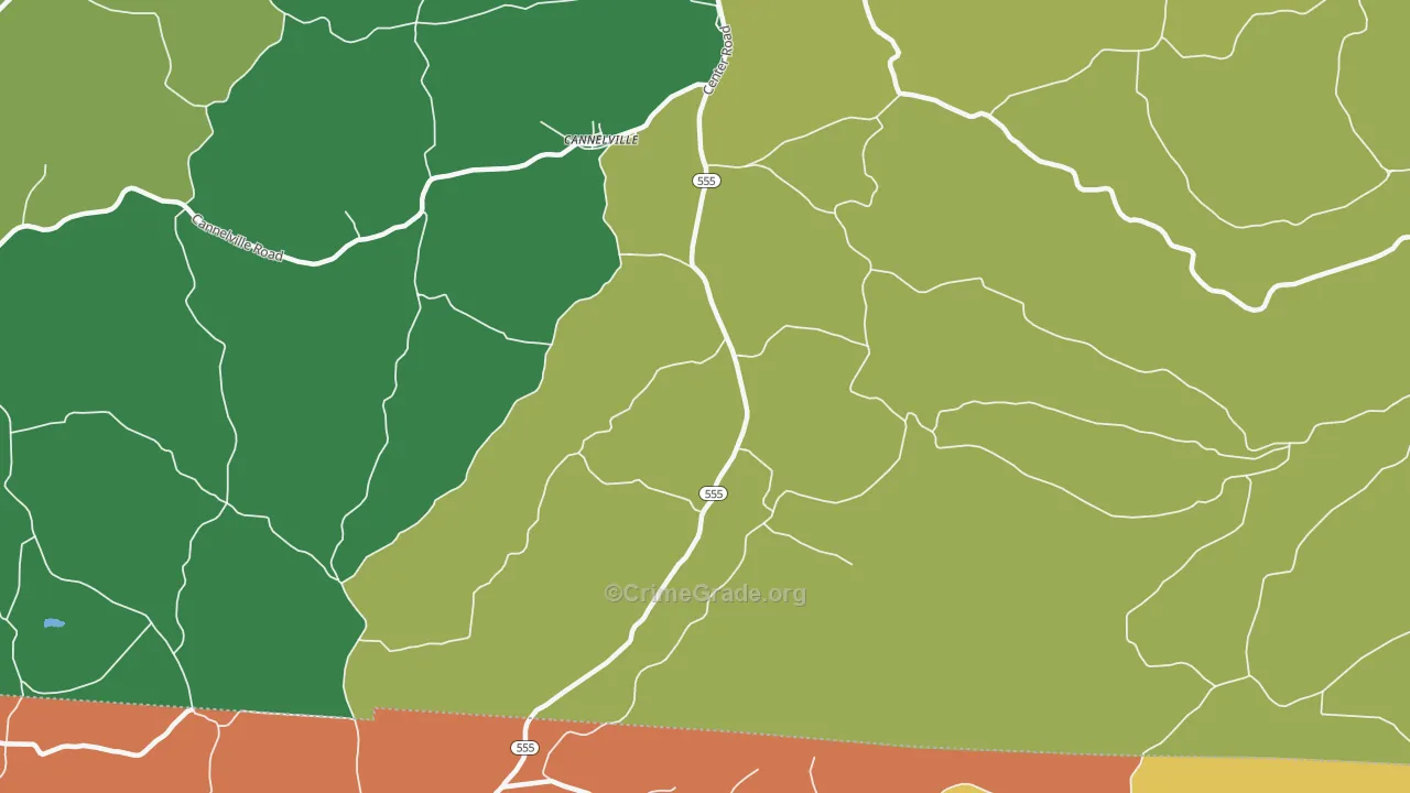 Cannelville, OH Map of Arson Rates