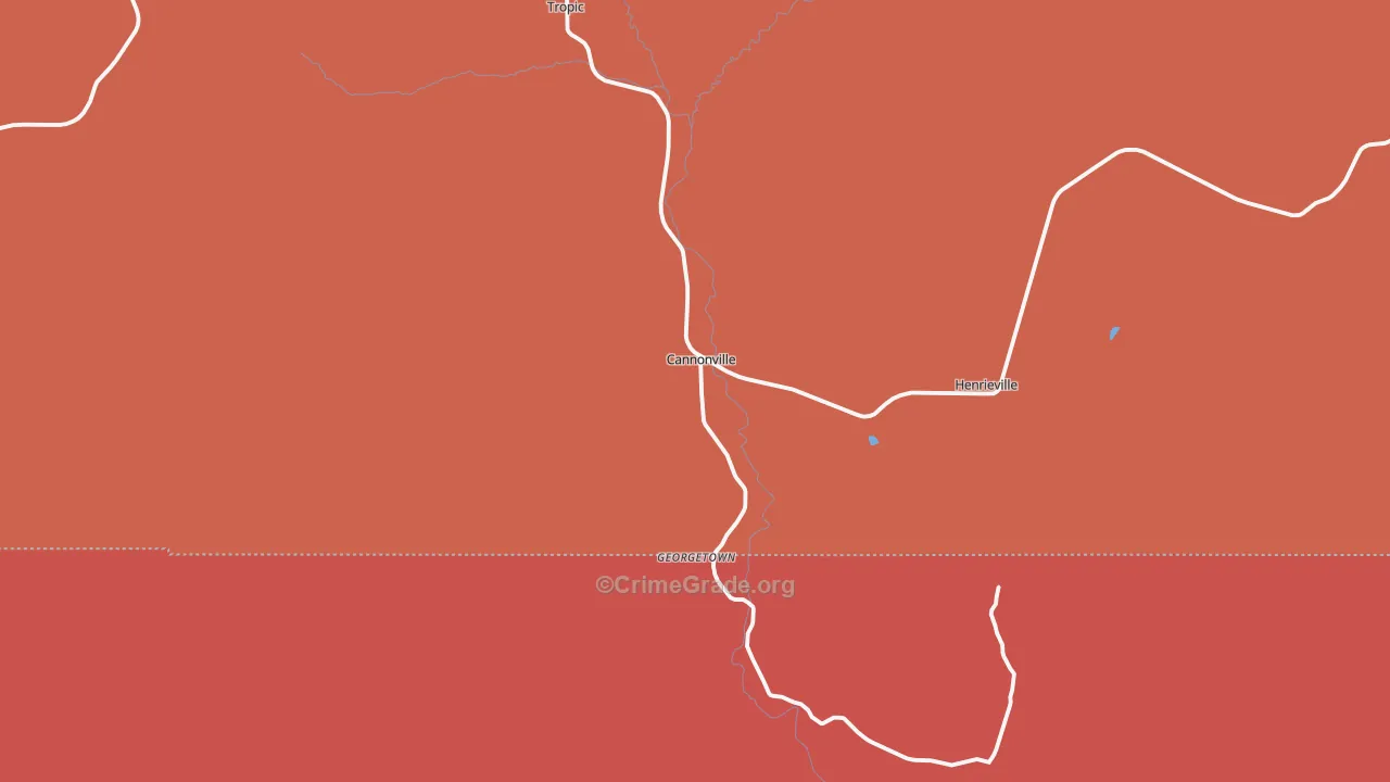 Cannonville, UT Map of Arson Rates