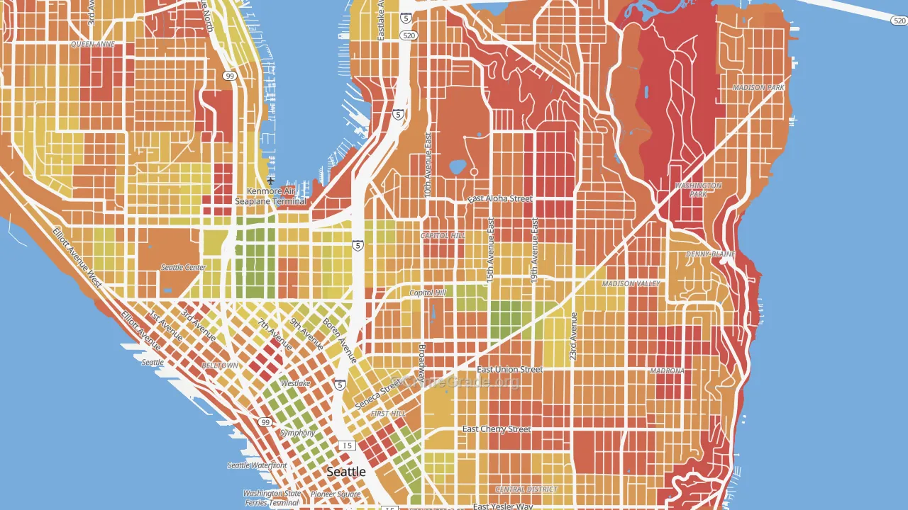 Capitol Hill, Seattle, WA Map of Arson Rates
