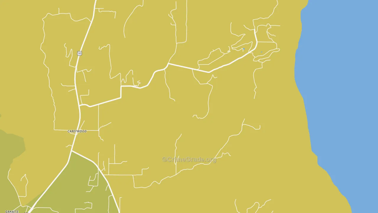 Careywood, ID Map of Arson Rates