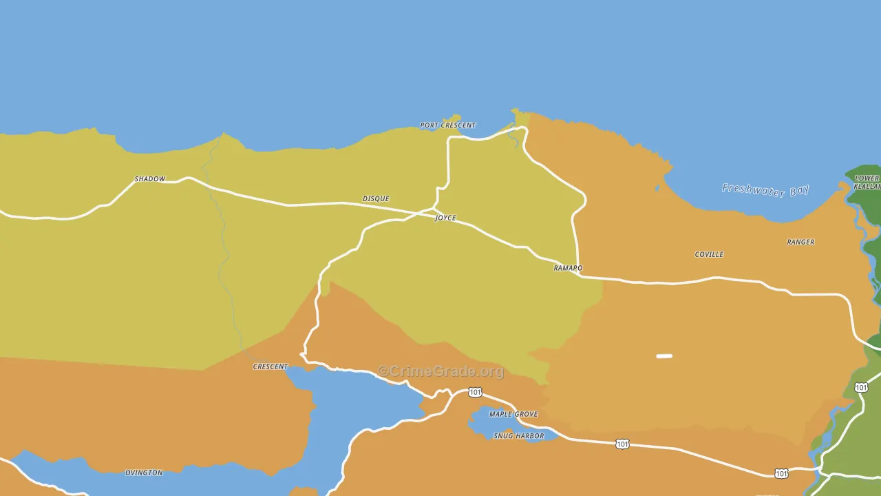 Carlsborg, WA Map of Arson Rates