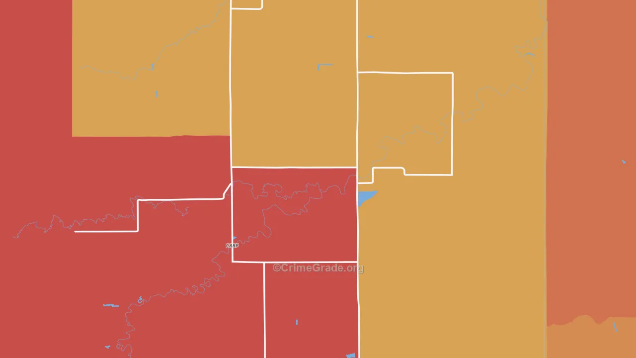 Carp, MN Map of Arson Rates
