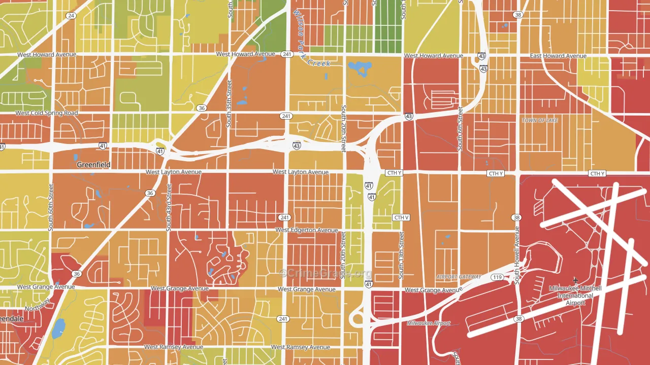 Castle Manor, Milwaukee, WI Map of Arson Rates