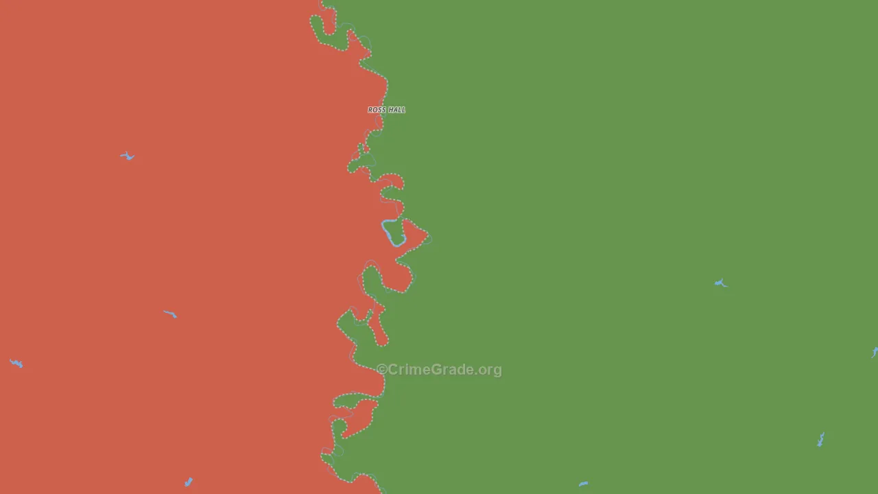 Cat Creek, MT Map of Arson Rates